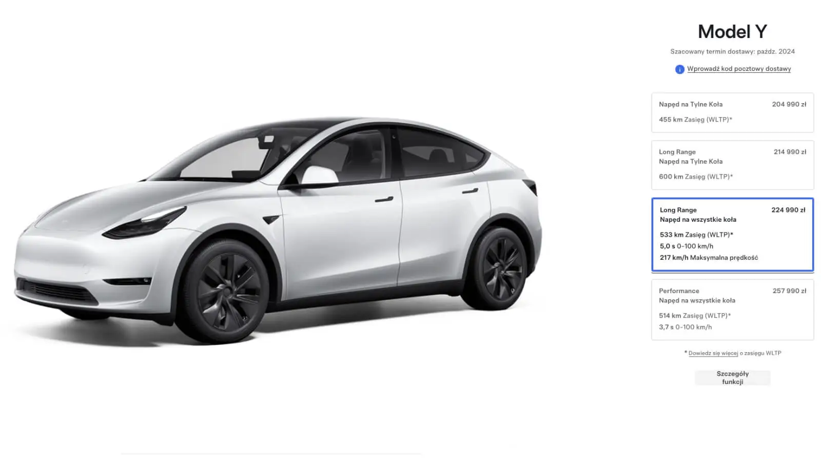 Tesla Model Y w wersji 7-osobowej dostępna w Polsce